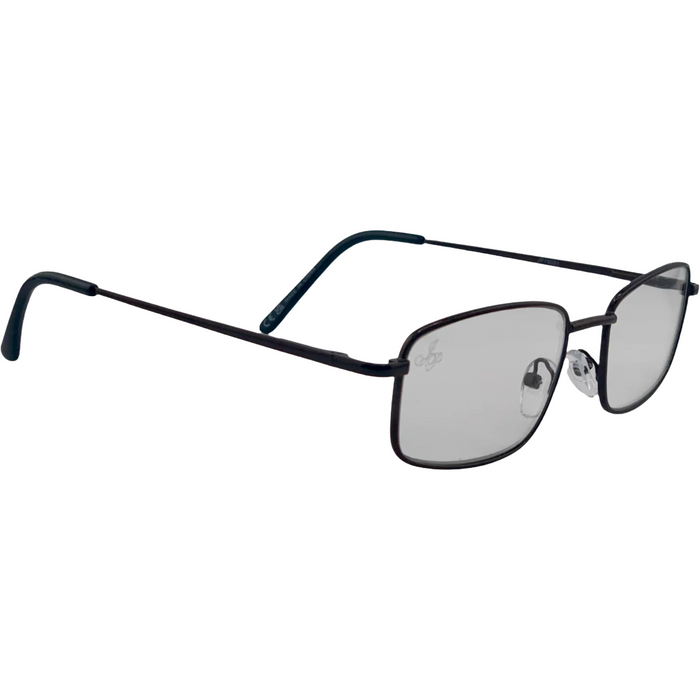 BLACK RECTANGLE FRAMES WITH CLEAR BLUE LIGHT LENSES