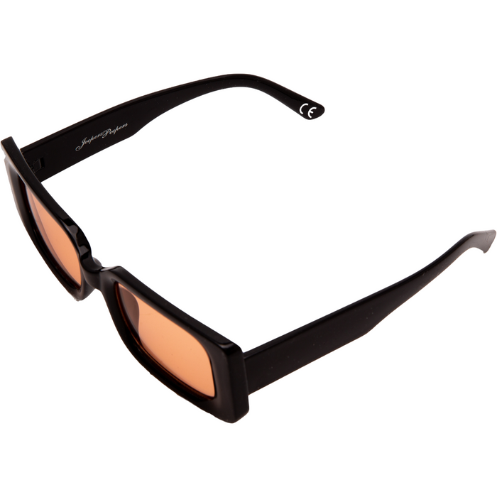CHUNKY RECTANGLE FRAMES WITH ORANGE LENSES