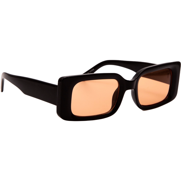 CHUNKY RECTANGLE FRAMES WITH ORANGE LENSES