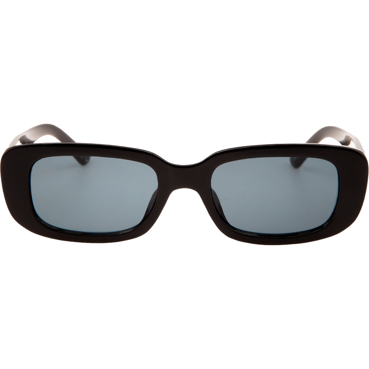 SMALL BLACK RECTANGLE FRAMES WITH BLACK LENSES