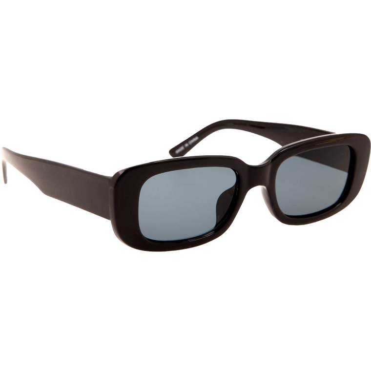 SMALL BLACK RECTANGLE FRAMES WITH BLACK LENSES