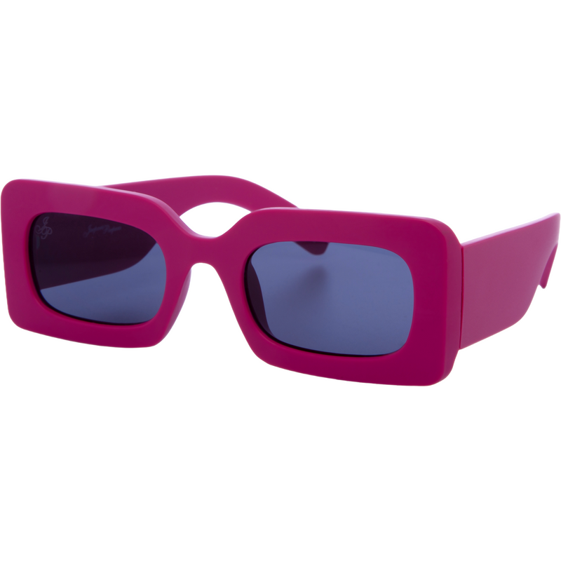 FUCHSIA RECTANGLE FRAME WITH SMOKE LENSES