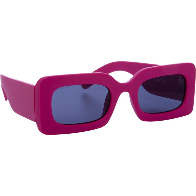 FUCHSIA RECTANGLE FRAME WITH SMOKE LENSES