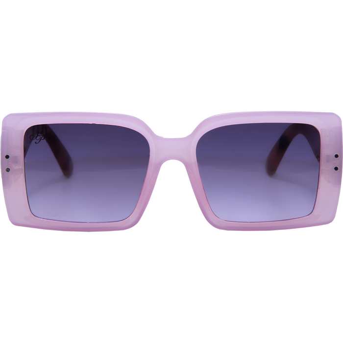 SQUARE LILAC FRAME WITH TORT TEMPLES