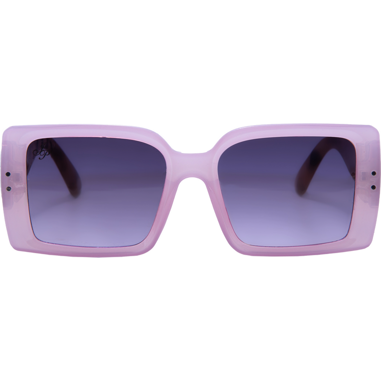 SQUARE LILAC FRAME WITH TORT TEMPLES
