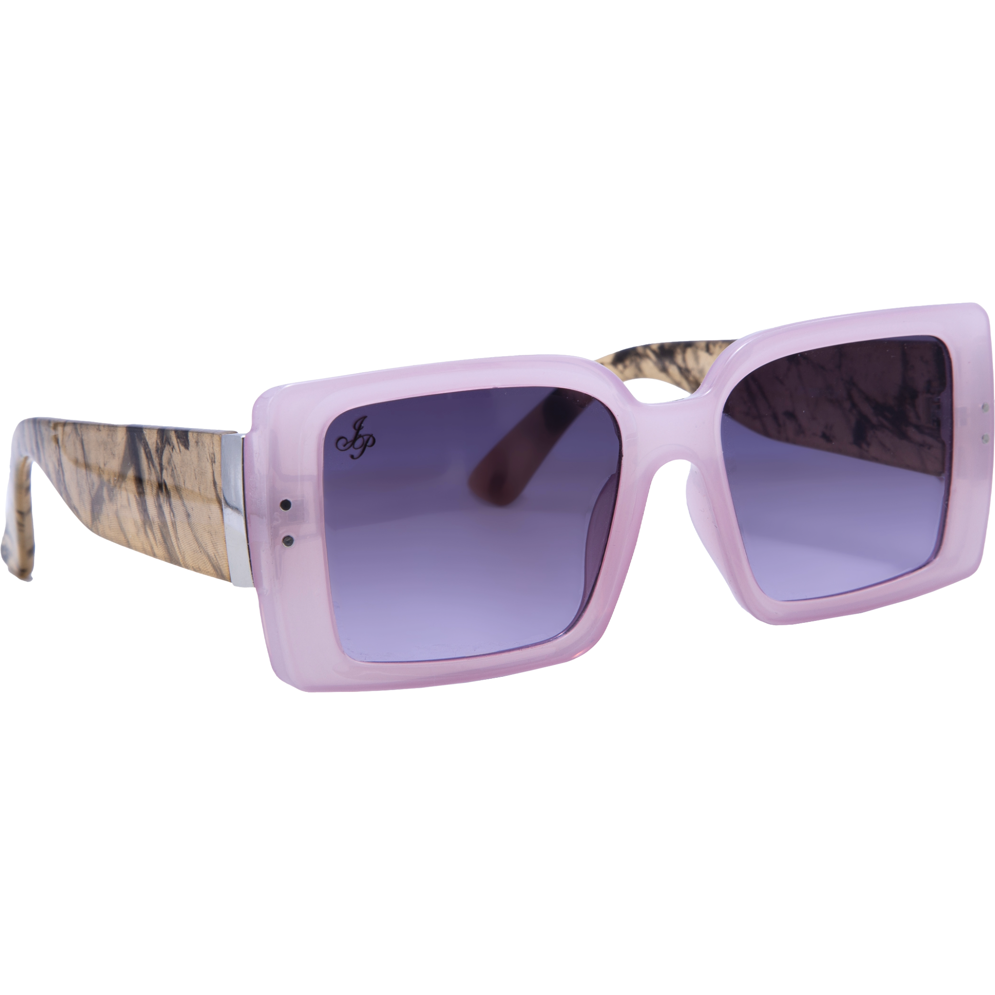 SQUARE LILAC FRAME WITH TORT TEMPLES