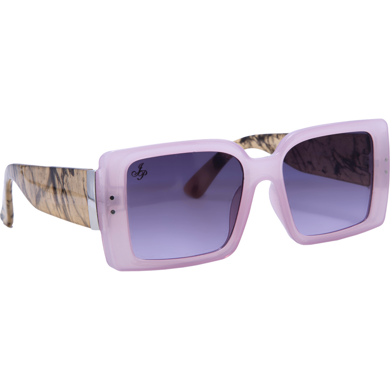 SQUARE LILAC FRAME WITH TORT TEMPLES