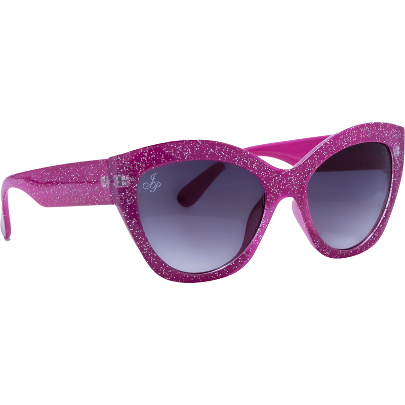PINK GLITTER CAT EYE FRAME WITH SMOKE LENSES