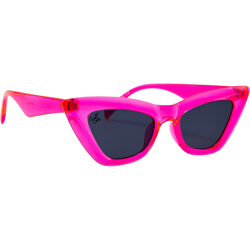 PINK CAT EYE FRAME WITH SMOKE LENSES