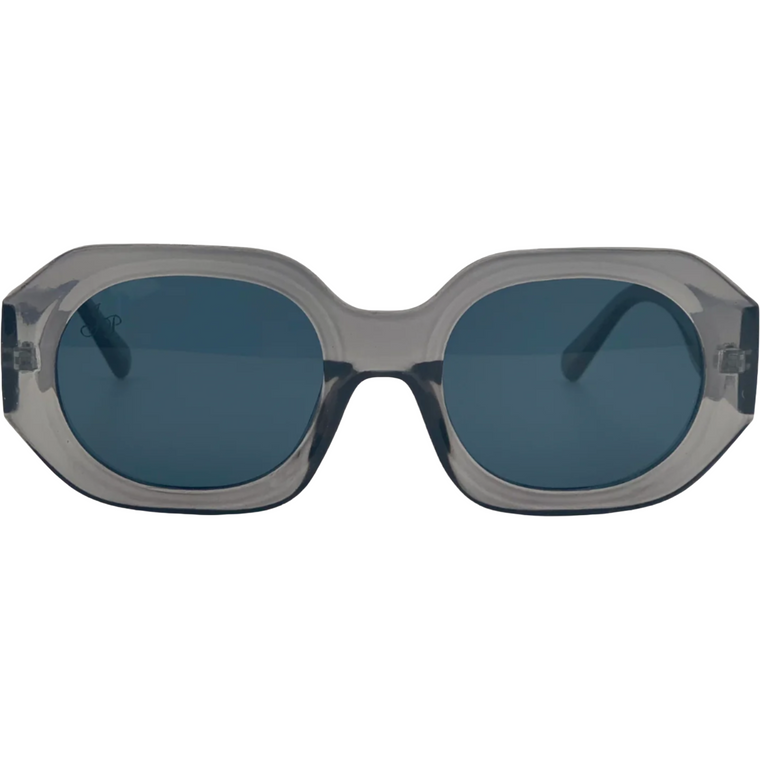 LIGHT GREY HEXAGON FRAME WITH GREY LENSES