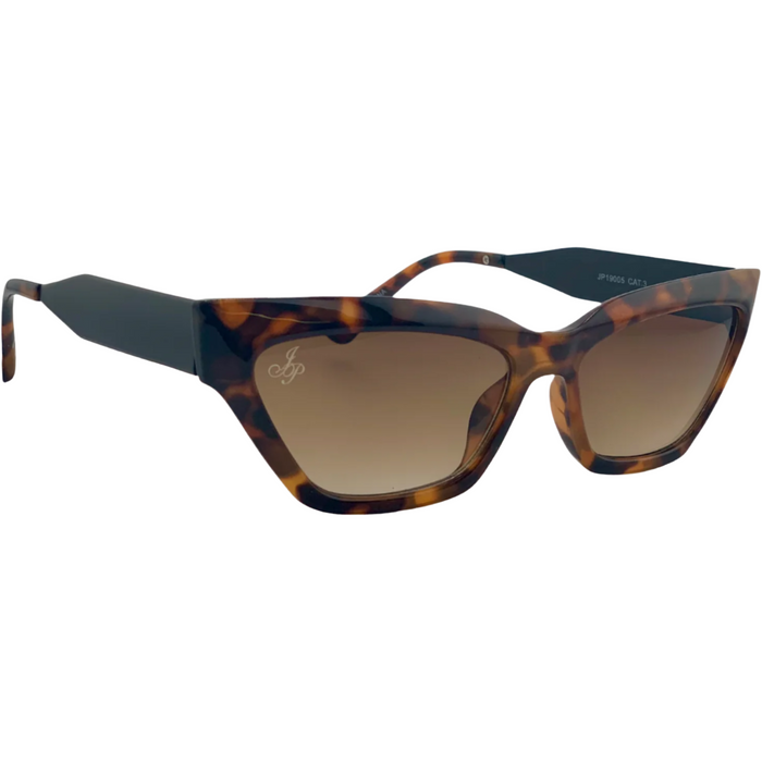 TORT CATEYE FRAME WITH BROWN LENSES