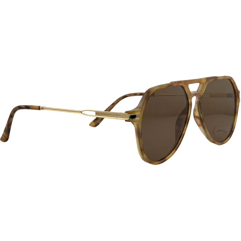 TORT AVIATOR FRAME WITH BROWN LENSES