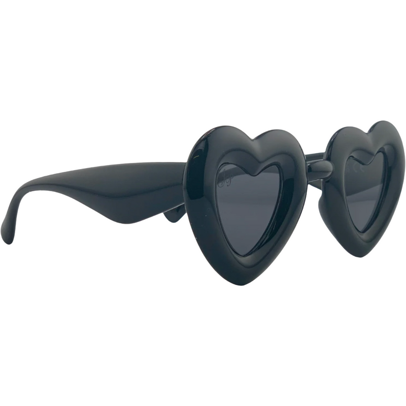 BLACK HEART FRAME WITH GREY LENSES