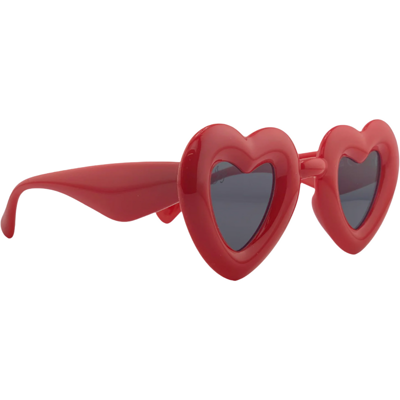 RED HEART FRAME WITH GREY LENSES