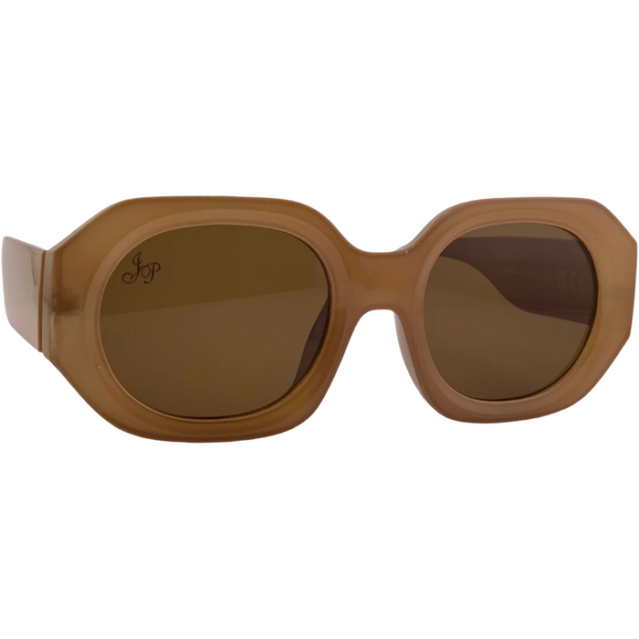 BROWN ROUND FRAME WITH BROWN LENSES
