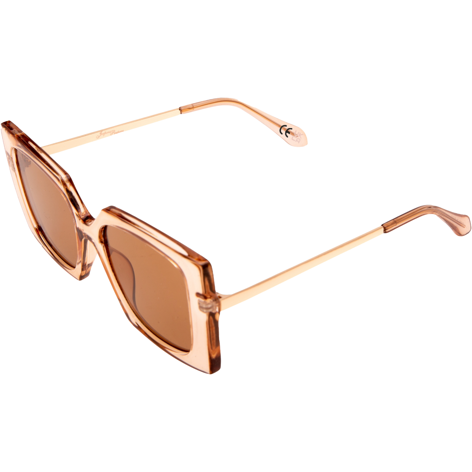 Tranlucent Frame LARGE SQUARE TRANSLUCENT FRAMES WITH BROWN LENSES – Jeepers Peepers
