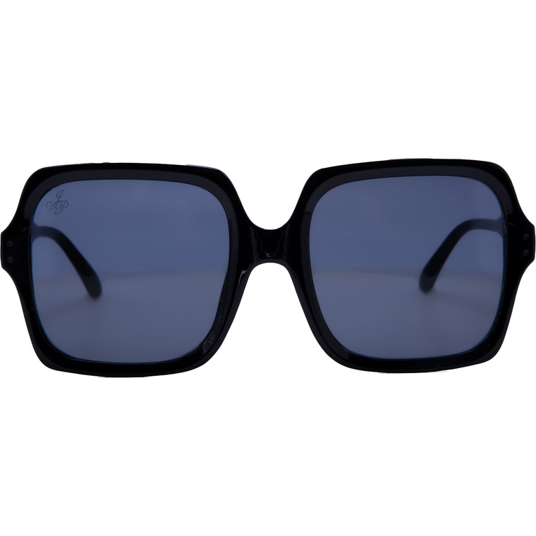 BLACK SQUARE FRAME WITH BLACK LENSES