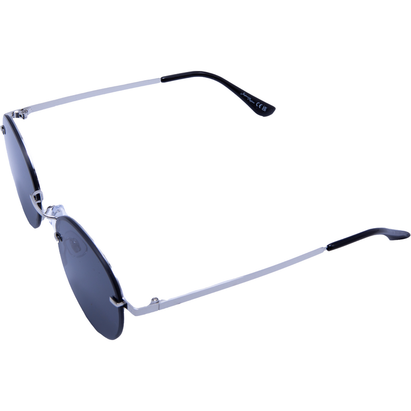 SILVER ROUND FRAME WITH SMOKE LENSES