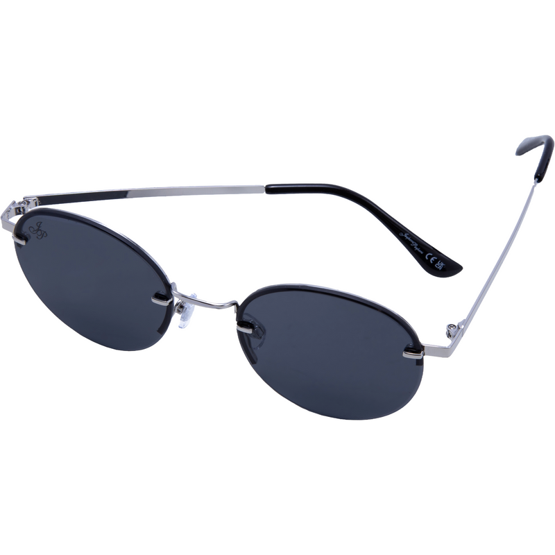 SILVER ROUND FRAME WITH SMOKE LENSES