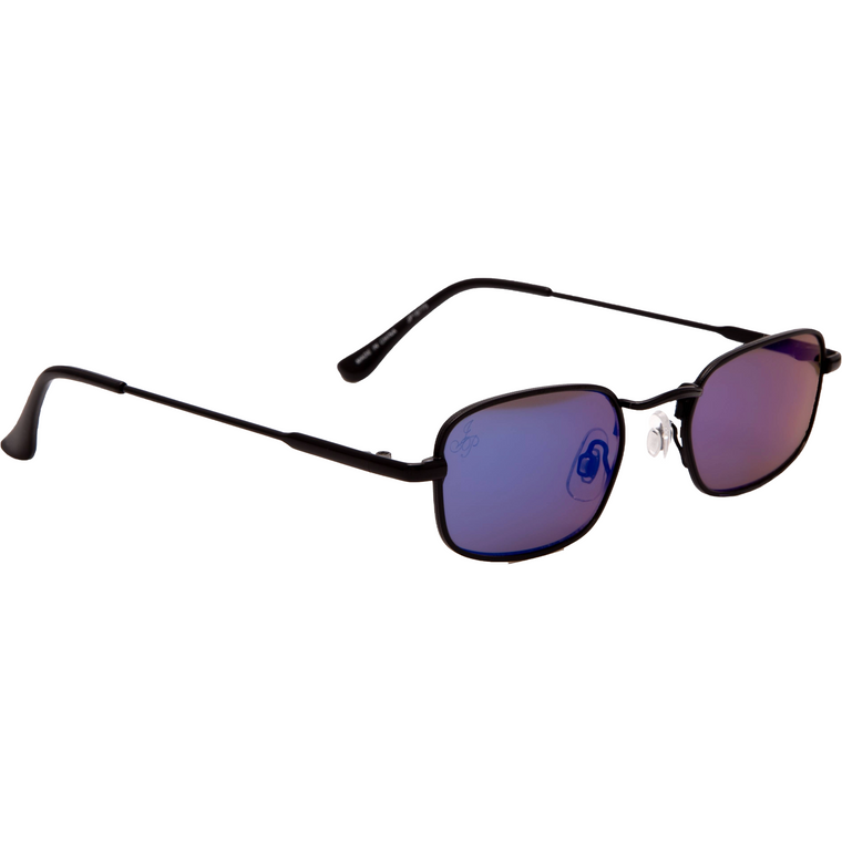 BLACK METAL RECTANGLE STYLE WITH BLUE MIRROR LENSES