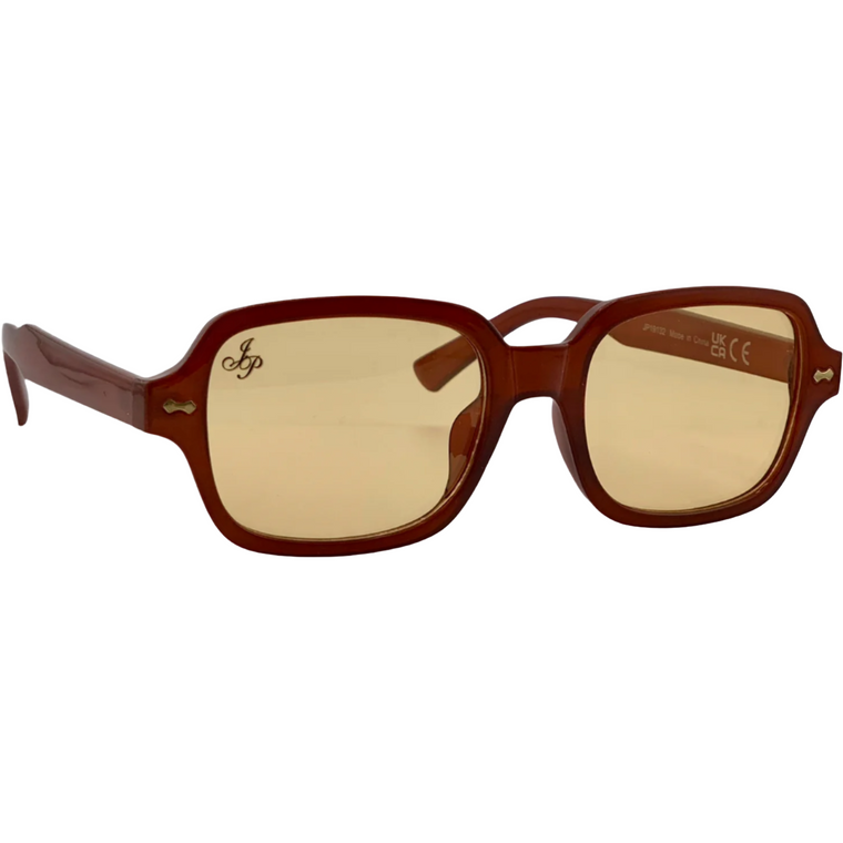 ORANGE SQUARE FRAME WITH ORANGE LENSES