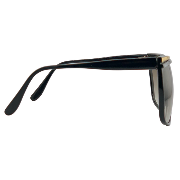 BLACK/GOLD/GREY OVERSIZED SQUARE WITH BROWN GRAD LENSES