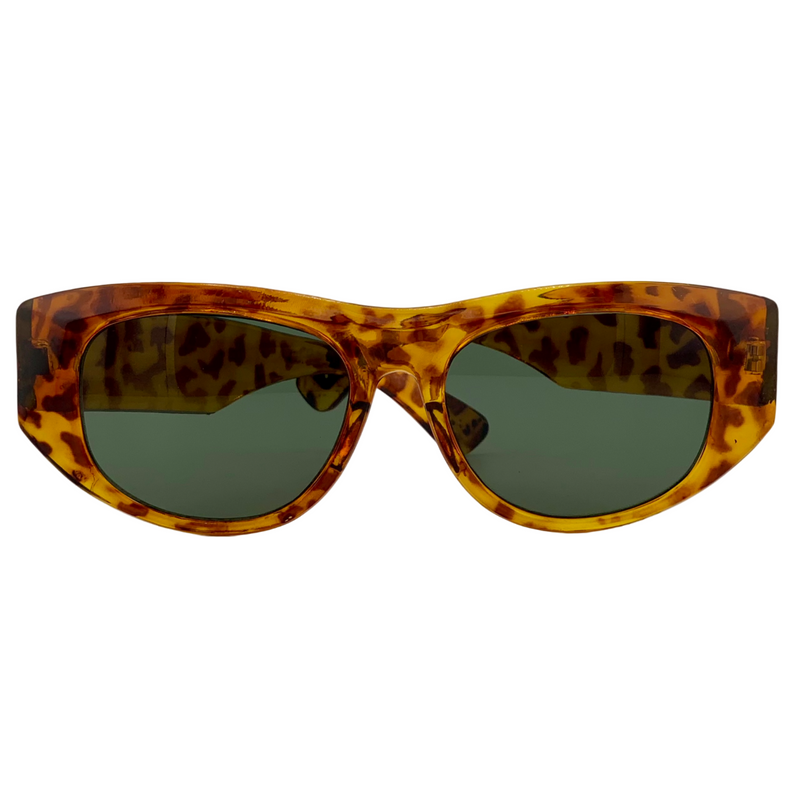 TORT OVAL FRAME WITH GREEN LENSES