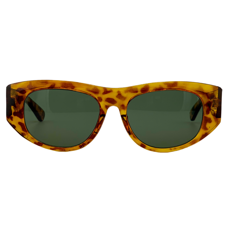 TORT OVAL FRAME WITH GREEN LENSES