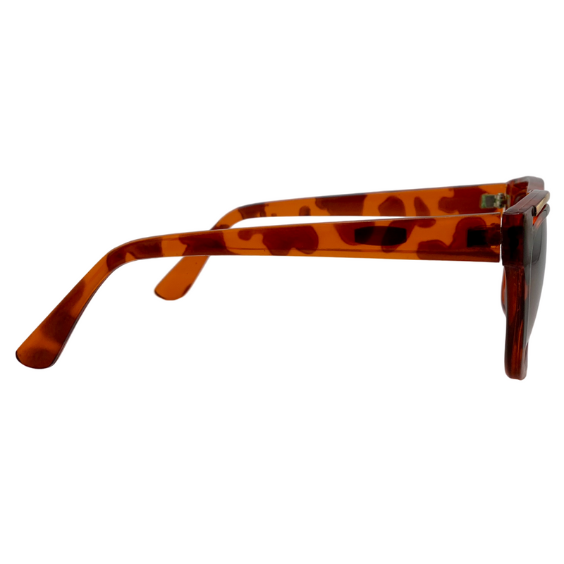 TORT/GOLD SQUARE FRAME WITH BROWN GRAD LENSES