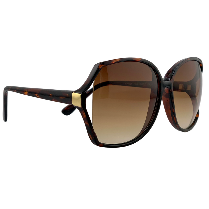 TORT OVERSIZED ROUND FRAME WITH BROWN GRAD LENSES