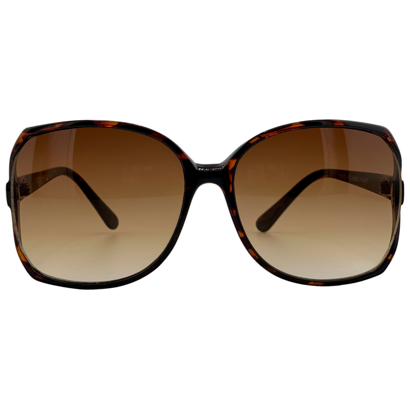 TORT OVERSIZED ROUND FRAME WITH BROWN GRAD LENSES