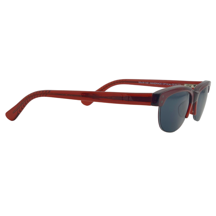 RED WAYFARER WITH SMOKE LENSES