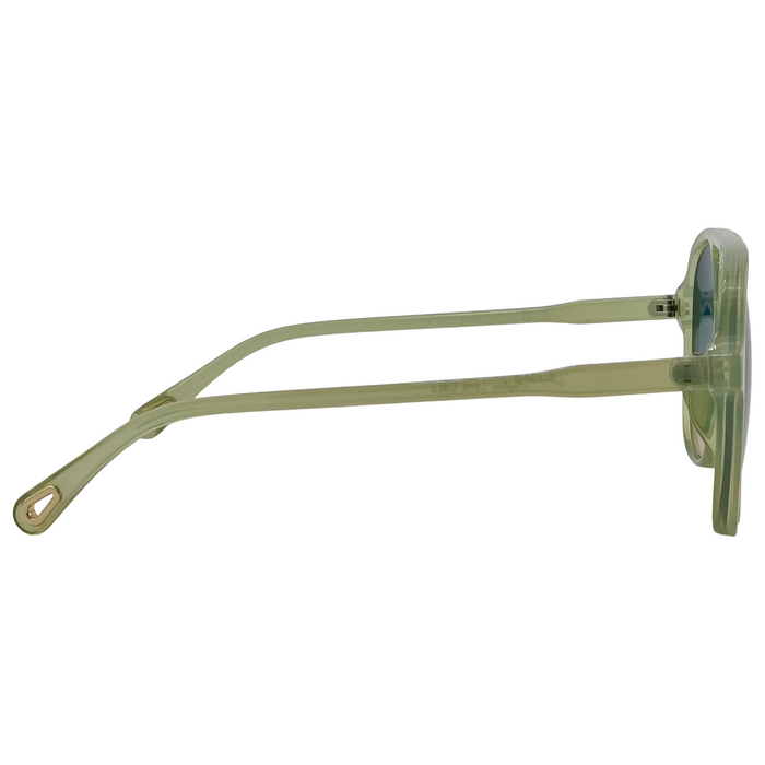 GREEN AVIATOR FRAME WITH GREEN GRAD LENSES