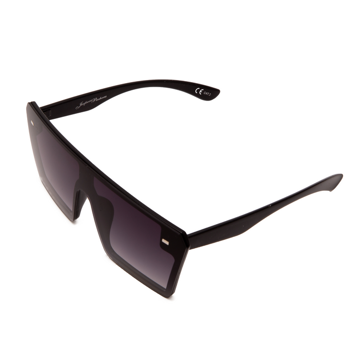 BLACK SQUARE FREAM WITH PURPLE LENSES