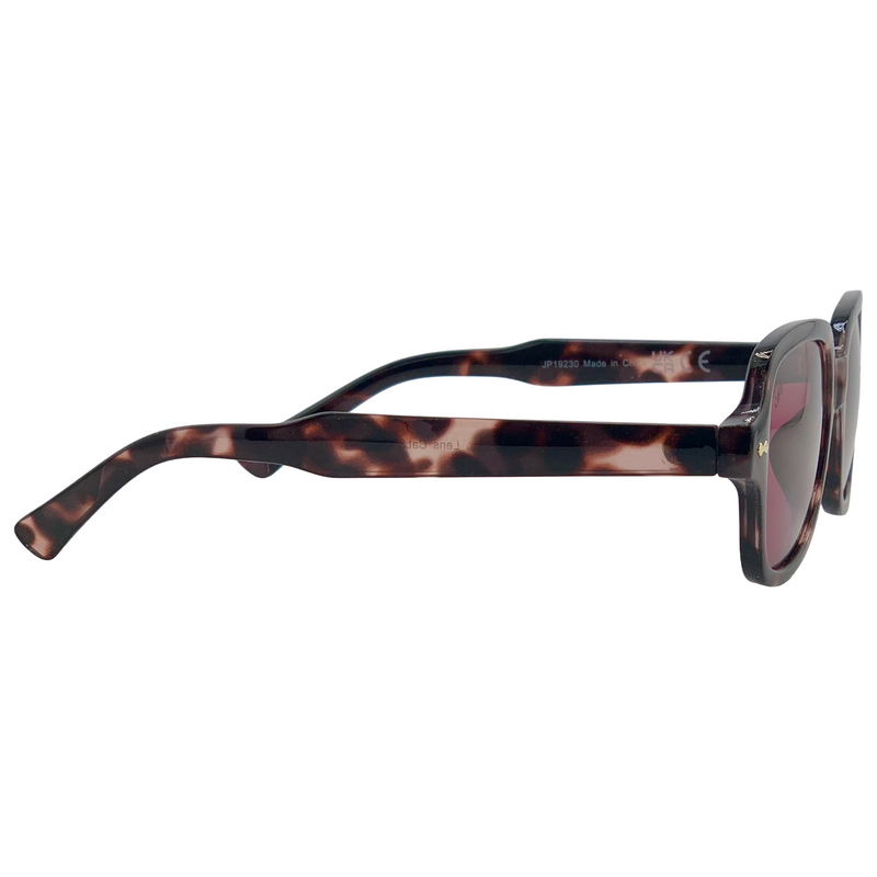 PURPLE TORT FRAME WITH PINK LENSES