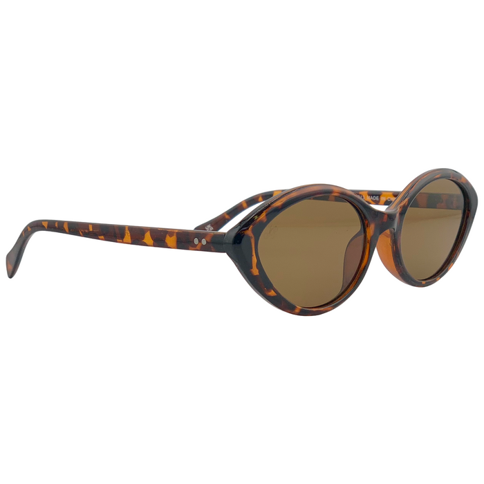 BROWN TORT CAT EYE FRAME WITH BROWN LENSES