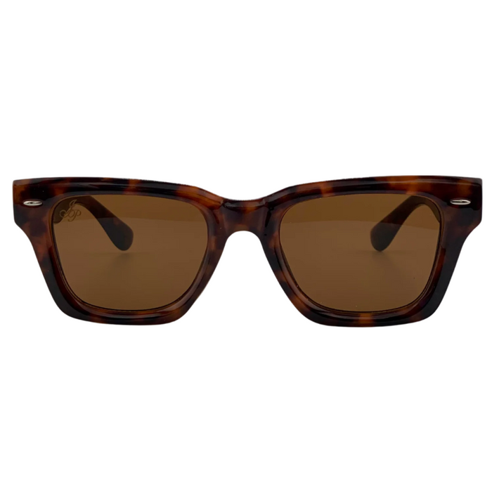 TORT SQUARE FRAME WITH BROWN LENSES