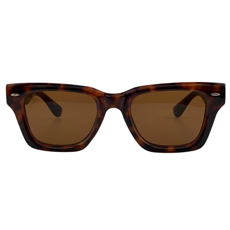 TORT SQUARE FRAME WITH BROWN LENSES