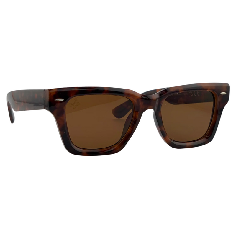 TORT SQUARE FRAME WITH BROWN LENSES