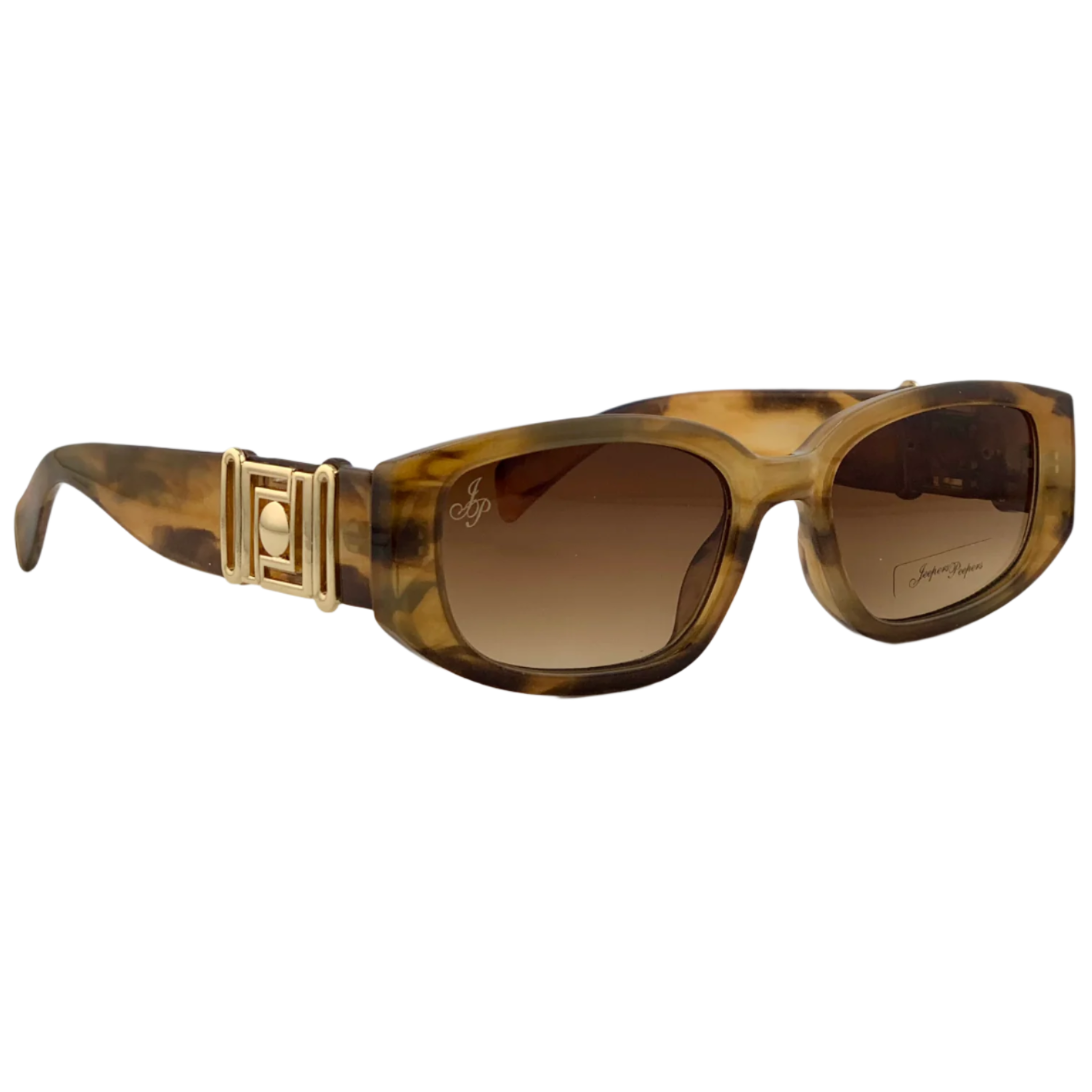 BROWN MULTI FRAME WITH GOLD DETAIL AND BROWN LENSES