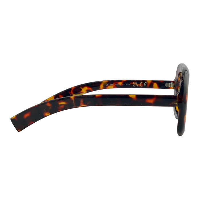 TORT AVIATOR FRAME WITH CLEAR BLUE LIGHT LENSES