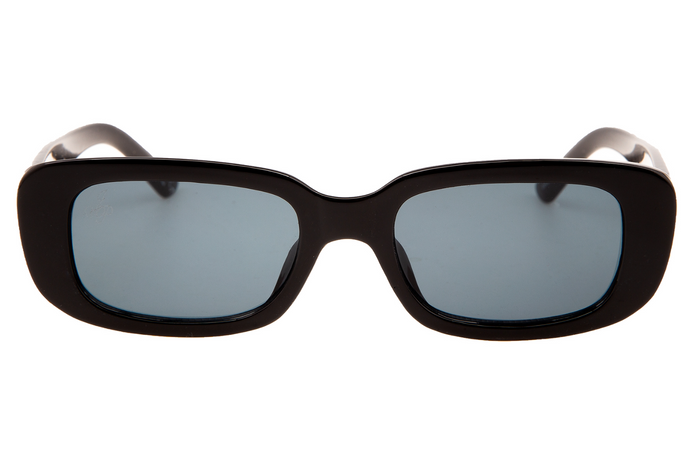 SMALL BLACK RECTANGLE FRAMES WITH BLACK LENSES