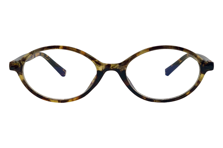 TORT OVAL FRAME WITH BLUE LIGHT LENSES