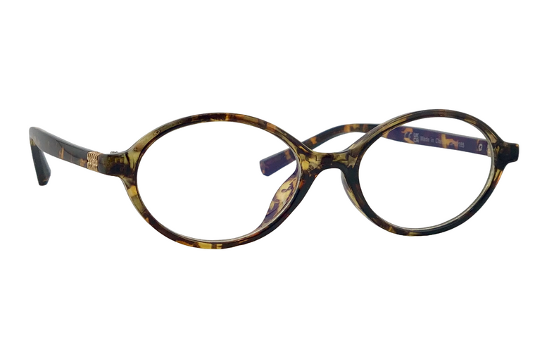 TORT OVAL FRAME WITH BLUE LIGHT LENSES
