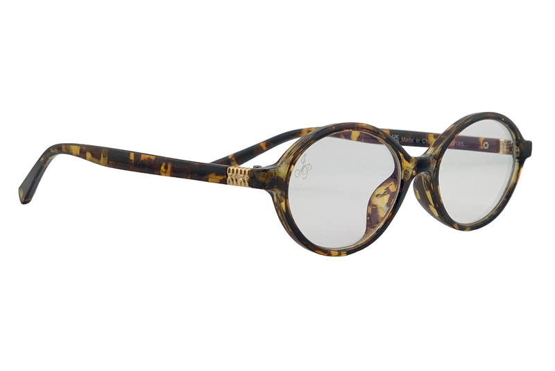 TORT OVAL FRAME WITH BLUE LIGHT LENSES