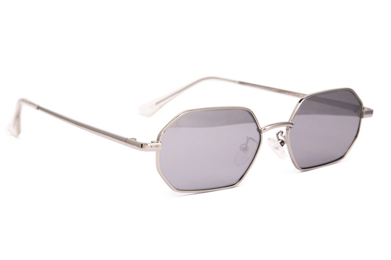 SLIM SILVER HEXAGON STYLE WITH MIRROR LENSES