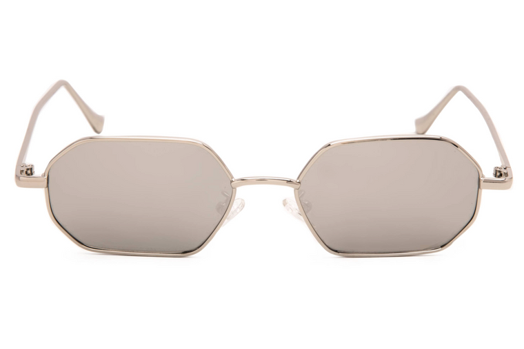 SLIM SILVER HEXAGON STYLE WITH MIRROR LENSES