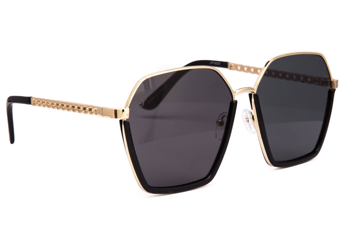 OVERSIZED HEXAGON SHAPE IN BLACK