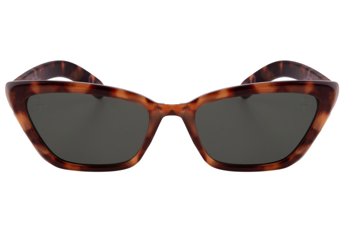 TORT CATEYE FRAME WITH GREY LENSES