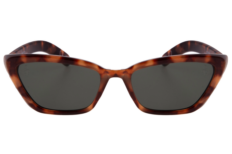 TORT CATEYE FRAME WITH GREY LENSES